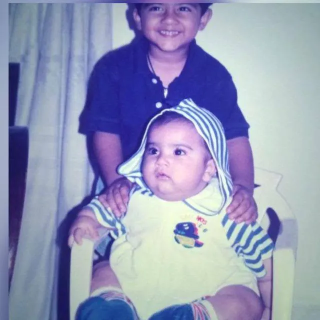 Jvalin and his older brother as young children
